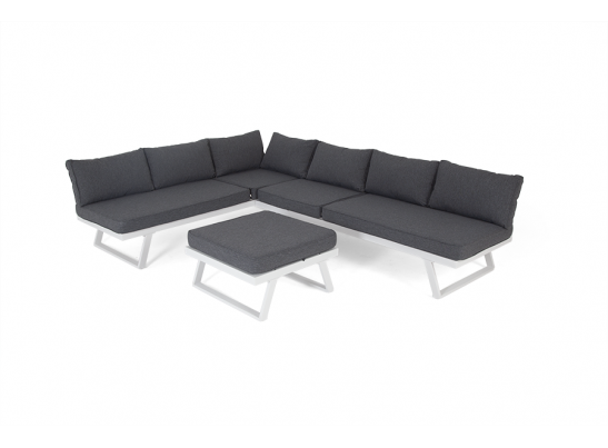"Альпы" комплект-трансформер садовой мебели из алюминия (угловой диван, столик) с подушками в Кургане