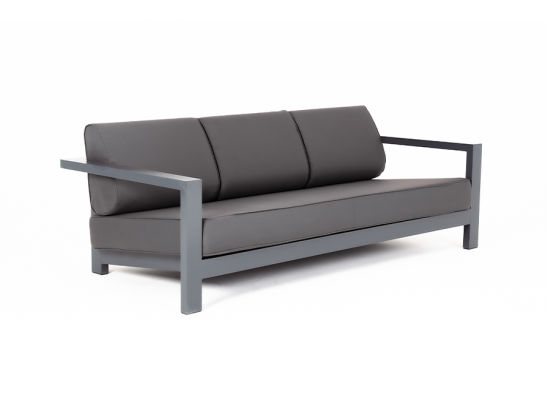 "Гранада" диван трехместный, каркас из алюминия, ткань Savana Graffit в Кургане