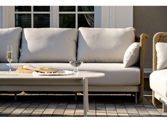 "Аликанте" лаунж-зона из искусственного ротанга, цвет соломенный в Кургане