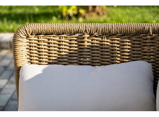 "Аликанте" лаунж-зона из искусственного ротанга, цвет соломенный в Кургане