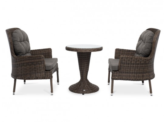 "Алиса" кофейный комплект из искусственного ротанга, цвет коричневый в Кургане