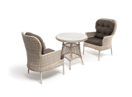 "Алиса" кофейный комплект из искусственного ротанга, цвет бежевый в Кургане