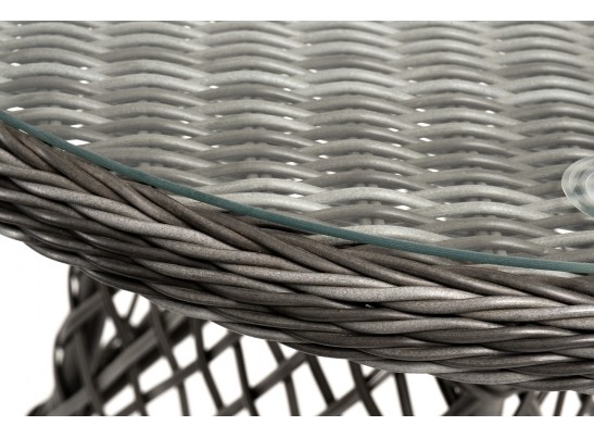 "Алиса" кофейный комплект из искусственного ротанга, цвет графит в Кургане