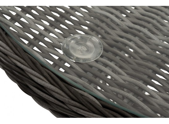 "Алиса" кофейный комплект из искусственного ротанга, цвет графит в Кургане