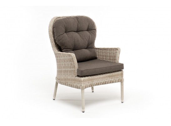 "Алиса" кресло плетеное, цвет бежевый с подушками в Кургане