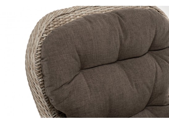 "Алиса" кресло плетеное, цвет бежевый с подушками в Кургане