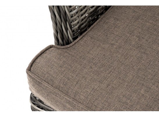 "Алиса" кресло плетеное, цвет графит с подушками в Кургане