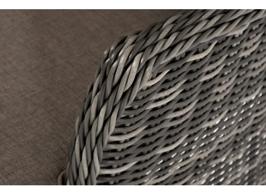 "Алиса" кресло плетеное, цвет графит с подушками в Кургане