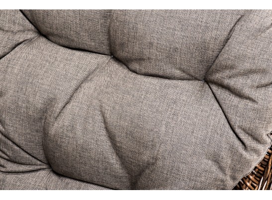 "Алиса" кресло плетеное, цвет коричневый с подушками в Кургане