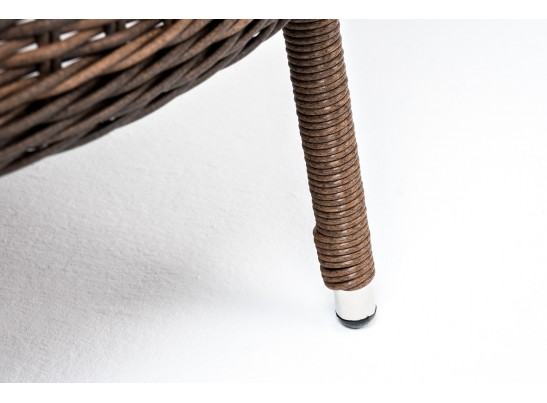 "Алиса" кресло плетеное, цвет коричневый с подушками в Кургане