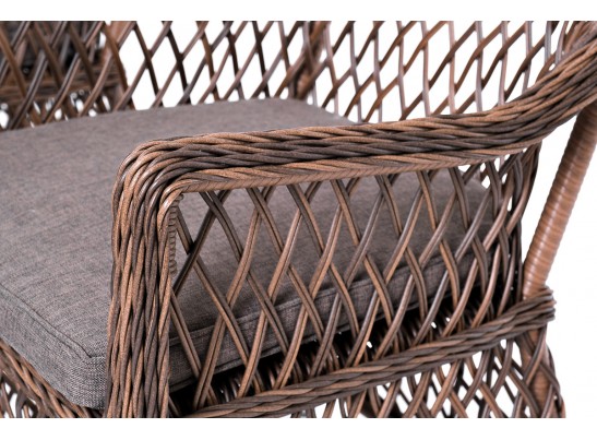 "Асти" лаунж-зона из искусственного ротанга на 4 персоны, цвет коричневый в Кургане