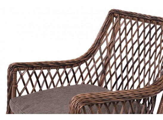 "Асти" лаунж-зона из искусственного ротанга на 4 персоны, цвет коричневый в Кургане