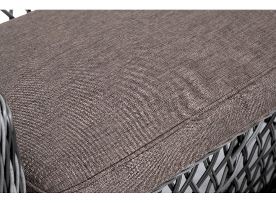 "Асти" лаунж-зона из искусственного ротанга на 6 персоны, цвет графит в Кургане