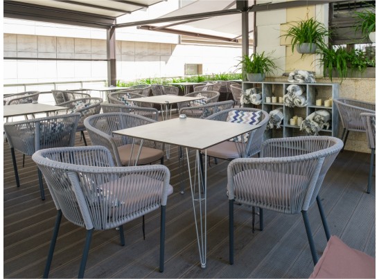 "Бари" обеденная группа на 4 персоны, круглый роуп, цвет светлый в Кургане