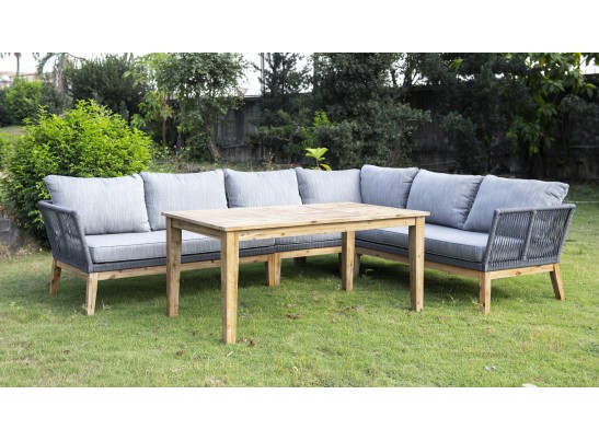 "Барселона" модуль диванный плетеный из роупа боковой левый в Кургане