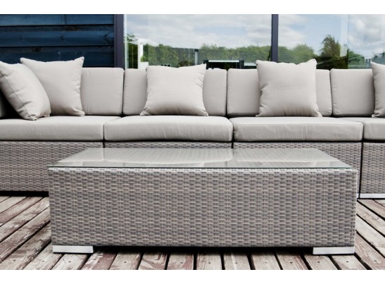 "Беллуно" столик журнальный из ротанга, цвет серо-коричневый в Кургане