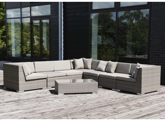 "Беллуно" столик журнальный из ротанга, цвет серо-коричневый в Кургане