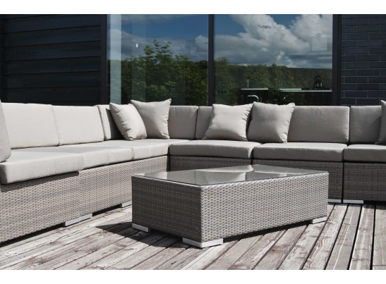 "Беллуно" столик журнальный из ротанга, цвет серо-коричневый в Кургане