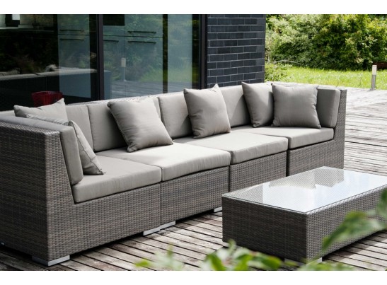 "Беллуно" столик журнальный из ротанга, цвет серо-коричневый в Кургане