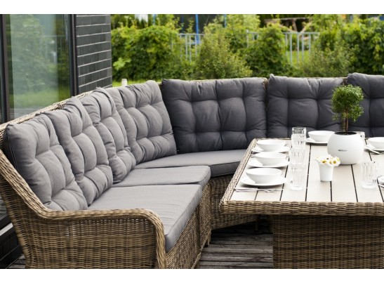 "Бергамо" плетеный обеденный стол, цвет соломенный в Кургане