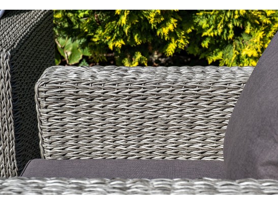 "Боно" лаунж-зона из искусственного ротанга (гиацинт), цвет серый в Кургане