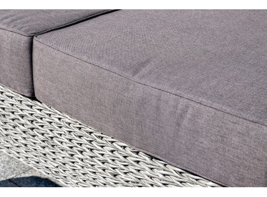 "Боно" лаунж-зона из искусственного ротанга (гиацинт), цвет серый в Кургане