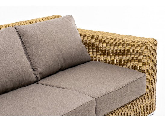 "Боно" лаунж-зона из искусственного ротанга, цвет соломенный в Кургане