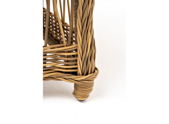 "Цесена" кресло плетеное из искусственного ротанга, цвет соломенный в Кургане