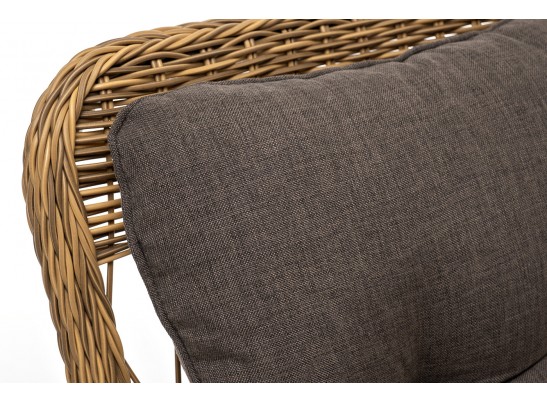 "Цесена" кресло плетеное из искусственного ротанга, цвет соломенный в Кургане