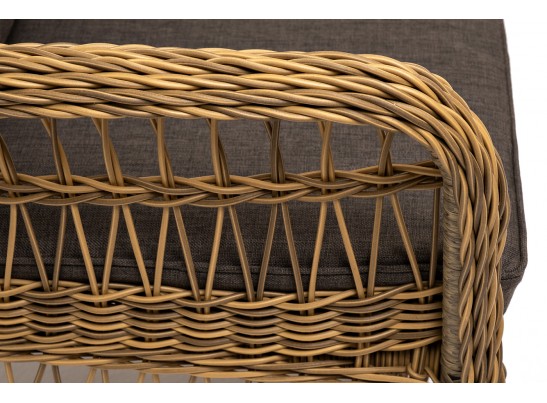 "Цесена" кресло плетеное из искусственного ротанга, цвет соломенный в Кургане