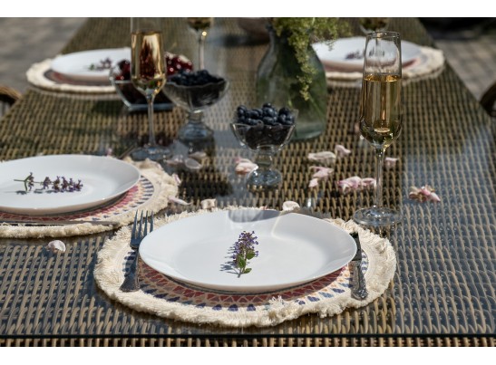 "Цесена" обеденная группа плетеная из искусственного ротанга, цвет соломенный в Кургане