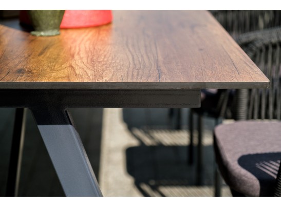 "Рио" стол интерьерный из HPL 300х100см, цвет столешницы "дуб" в Кургане