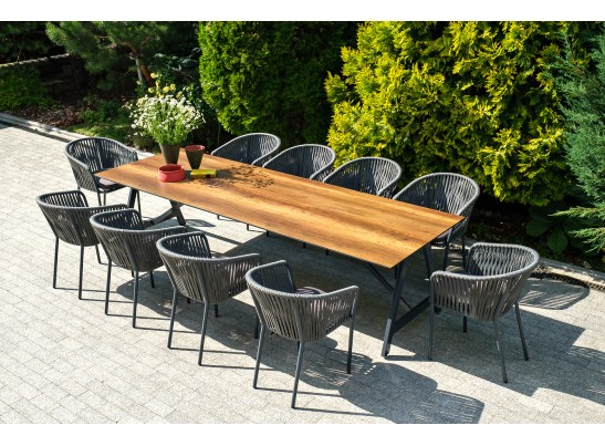 "Рио" стол интерьерный из HPL 300х100см, цвет столешницы "дуб" в Кургане