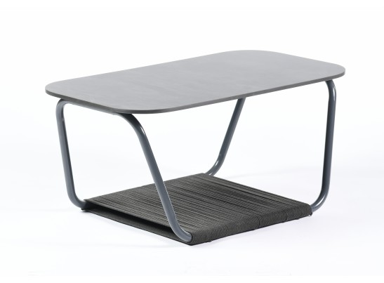 "Гранада" журнальный стол 100х65 см из HPL, цвет "черный мрамор" в Кургане