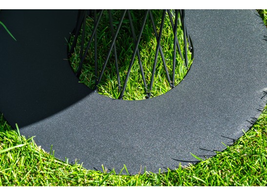 "Диего" обеденный стол из HPL круглый Ø115см, цвет "серый гранит" в Кургане