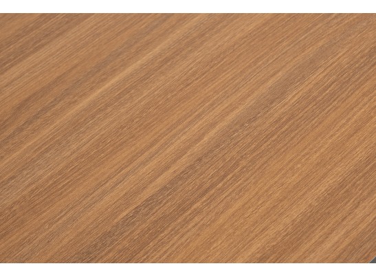 "Диего" журнальный стол из HPL 120х60 H40, каркас белый муар, цвет "дуб" в Кургане