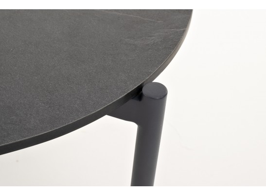 "Диего" журнальный стол из HPL 120х60 H40, каркас темно-серый (RAL7024), цвет "серый гранит" в Кургане