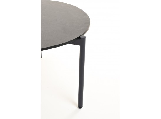 "Диего" журнальный стол из HPL 120х60 H40, каркас темно-серый (RAL7024), цвет "серый гранит" в Кургане