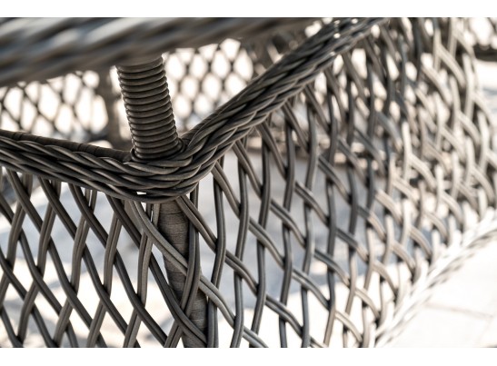 "Дольче" обеденная группа из искусственного ротанга, цвет графит в Кургане