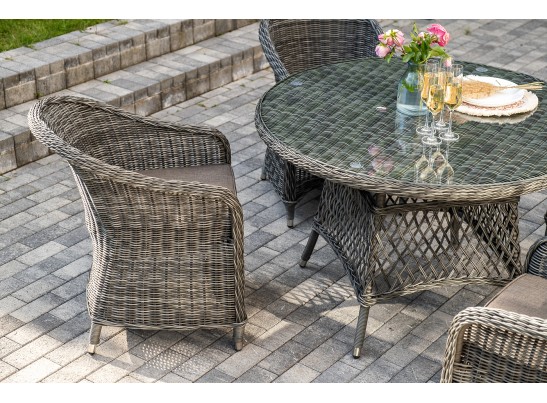 "Равенна" обеденная группа плетеная, цвет графит в Кургане