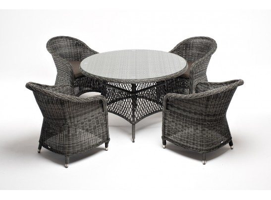"Равенна" обеденная группа плетеная, цвет графит в Кургане