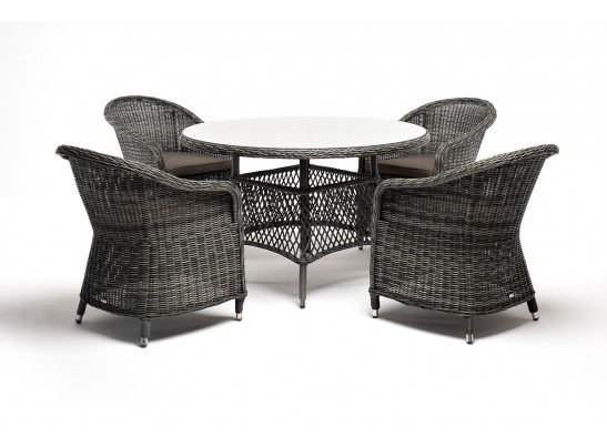 "Равенна" обеденная группа плетеная, цвет графит в Кургане
