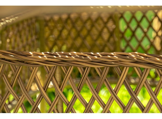 "Эспрессо–150 N" обеденная группа плетеная, цвет соломенный в Кургане