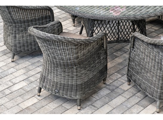 "Эспрессо–150 R" обеденная группа плетеная, цвет графит в Кургане