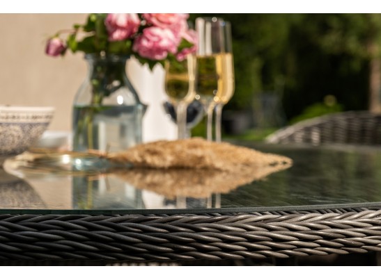 "Эспрессо–150 R" обеденная группа плетеная, цвет графит в Кургане