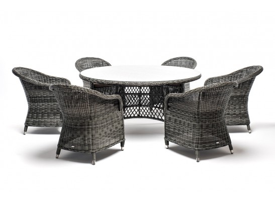 "Эспрессо–150 R" обеденная группа плетеная, цвет графит в Кургане