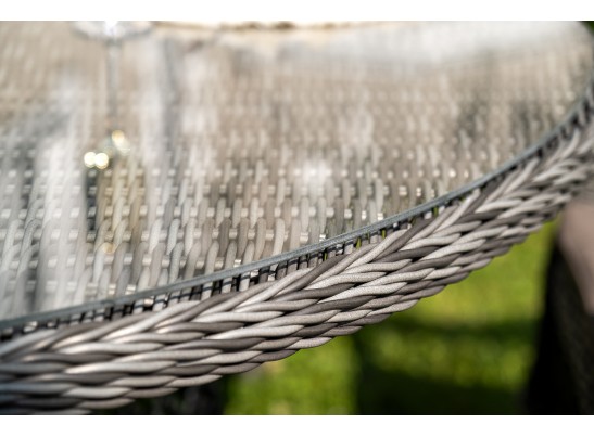 "Эспрессо–150 S" обеденная группа плетеная, цвет графит в Кургане