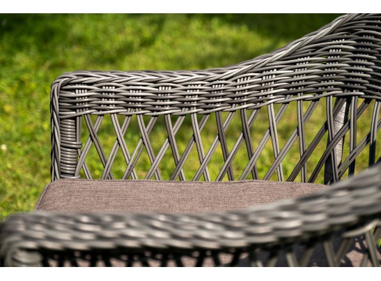 "Эспрессо–150 S" обеденная группа плетеная, цвет графит в Кургане