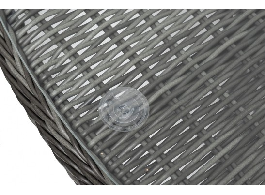 "Эспрессо–150 S" обеденная группа плетеная, цвет графит в Кургане