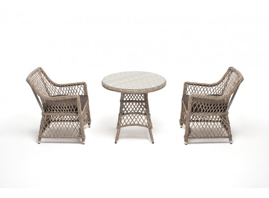 "Эспрессо–80 L" обеденная группа плетеная, цвет бежевый в Кургане